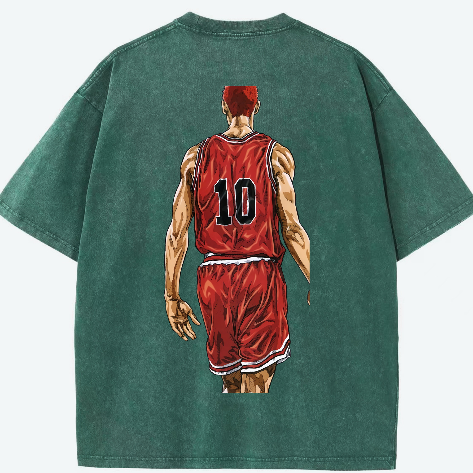 （画像用） SLAM DUNK／スラムダンク 綿100% ヴィンテージ風 半袖Tシャツ（背面プリント）